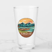 Flathead Lake Montana Boating Vist Emblem Glas (Voorkant)