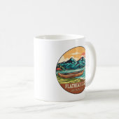 Flathead Lake Montana Boating Vist Emblem Koffiemok (Voorkant rechts)