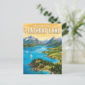 Flathead Lake Montana Briefkaart (Staand voorkant)