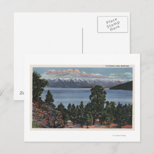 Flathead Lake, Montana Briefkaart (Voorkant / Achterkant)