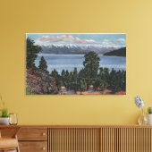 Flathead Lake, Montana Canvas Afdruk (Insitu (Woonkamer))