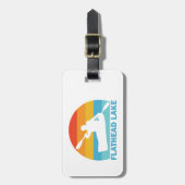 Flathead Lake Montana Kayak Bagagelabel (Voorkant verticaal)