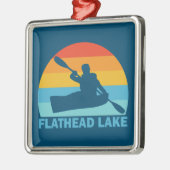 Flathead Lake Montana Kayak Metalen Ornament (Links)