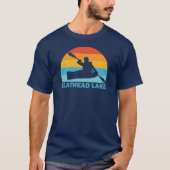 Flathead Lake Montana Kayak T-shirt (Voorkant)