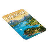 Flathead Lake Montana Magneet (Rechterzijde)