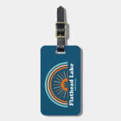 Flathead Lake Montana Rainbow Bagagelabel (Voorkant verticaal)