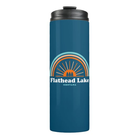 Flathead Lake Montana Rainbow Thermosbeker (Voorkant)