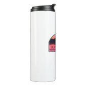 Flathead Lake Montana Red Sunrise Thermosbeker (Gedraaid links)