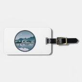 Flathead Lake Montana reflectie Bagagelabel (Voorkant horizontaal)