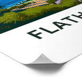 Flathead Lake Montana Reisprint Poster (Hoek)