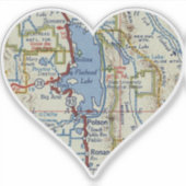 Flathead Lake Montana Sticker (Voorkant)