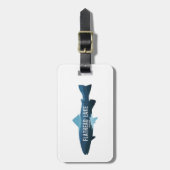 Flathead Lake Montana Vis Bagagelabel (Voorkant verticaal)