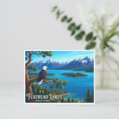 Flathead Lake Polson VS Briefkaart (Staand voorkant)
