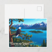Flathead Lake Polson VS Briefkaart (Voorkant / Achterkant)