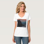 Flathead Lake Sunset in het Shirt van Montana Ladi (Voorkant volledig)