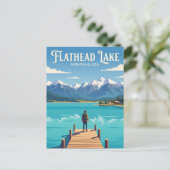 Flathead Lake USA Briefkaart (Staand voorkant)