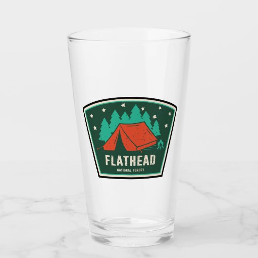 Flathead National Forest Camping Glas (Voorkant)