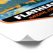 Flathead National Forest Montana  Emblem Poster (Hoek)