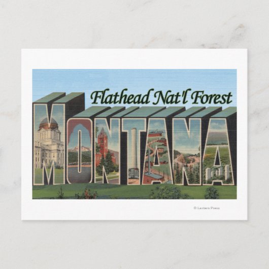 Flathead Nat'l Forest, Montana Briefkaart (Voorkant)