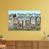 Flathead Nat'l Forest, Montana Canvas Afdruk (Insitu (Woonkamer))