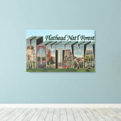 Flathead Nat'l Forest, Montana Canvas Afdruk (Insitu (Houten vloer))