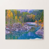 Flathead River Montana. kerstcadeautjes Legpuzzel (Horizontaal)