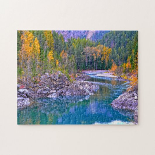 Flathead River Montana. Legpuzzel (Horizontaal)