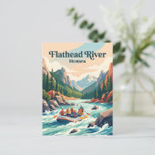 Flathead River Montana, VS Briefkaart (Staand voorkant)
