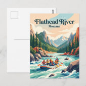 Flathead River Montana, VS Briefkaart (Voorkant / Achterkant)