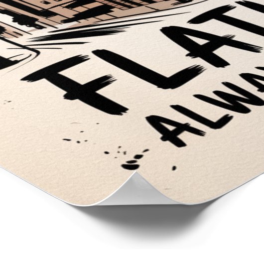 Flatiron Always Beautiful Inkschets Poster (Hoek)