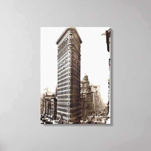 Flatiron Building 1910 Canvas Afdruk (Voorkant)