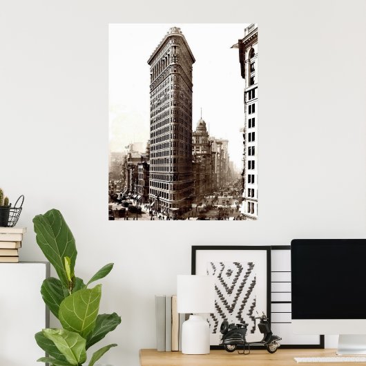 Flatiron Building 1910 Poster (Thuiskantoor)