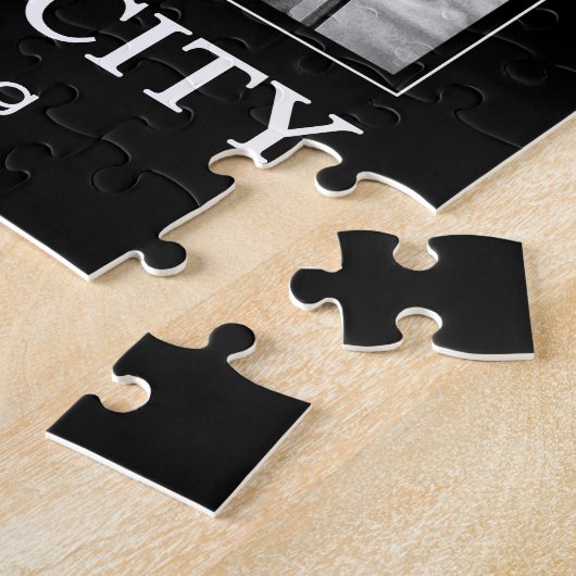 Flatiron Building and Clock in Black and White 1C Legpuzzel (Zijkant)