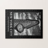 Flatiron Building and Clock in Black and White 1C Legpuzzel (Horizontaal)