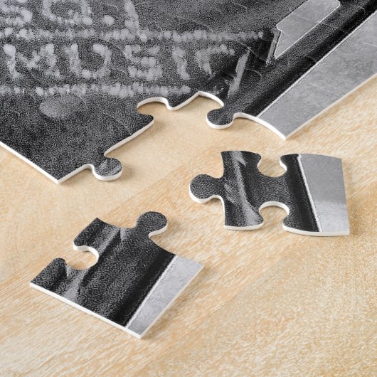 Flatiron Building and Clock in Black and White Legpuzzel (Zijkant)