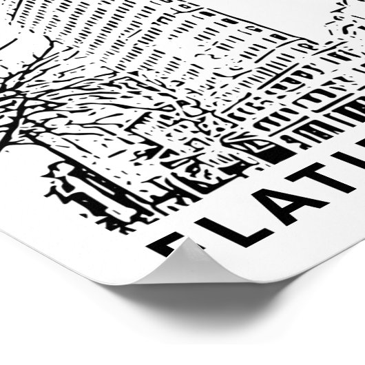Flatiron Building Art Poster (Hoek)