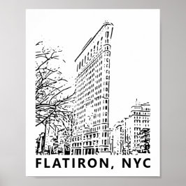 Flatiron Building Art Poster