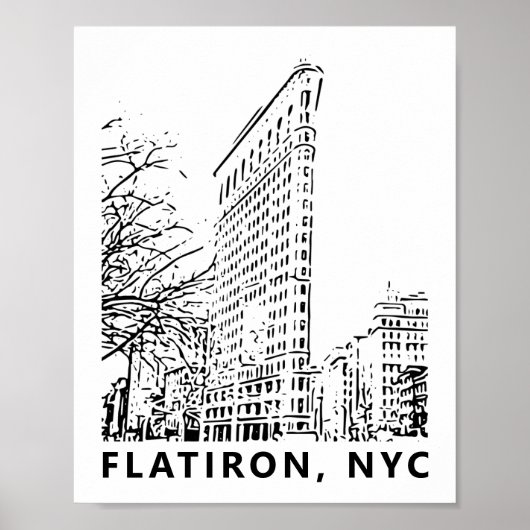 Flatiron Building Art Poster (Voorkant)