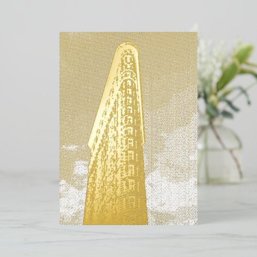 Flatiron Building Folie Uitnodiging (Staand Voorkant)