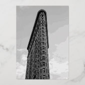 Flatiron Building Folie Uitnodiging (Achterkant)