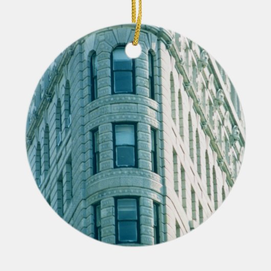 Flatiron Building (foto) 2 Keramisch Ornament (Voorkant)