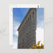 Flatiron Building Foto van NYC Briefkaart (Voorkant / Achterkant)