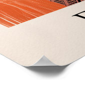 Flatiron Building Grafische Oranje Poster (Hoek)