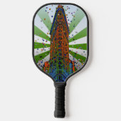 Flatiron Building - Green & White Rays Pickleball Paddle (Achterkant)