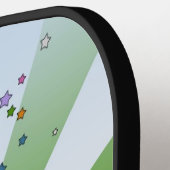 Flatiron Building - Green & White Rays Pickleball Paddle (Links Detail)