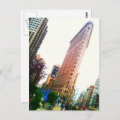 Flatiron Building, helder Briefkaart (Voorkant / Achterkant)
