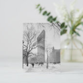 Flatiron Building in de winter, 1902 Briefkaart (Staand voorkant)