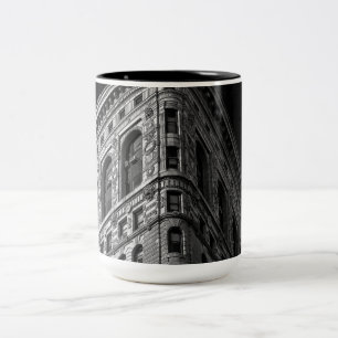 Flatiron Building, Manhattan, NYC Tweekleurige Koffiemok