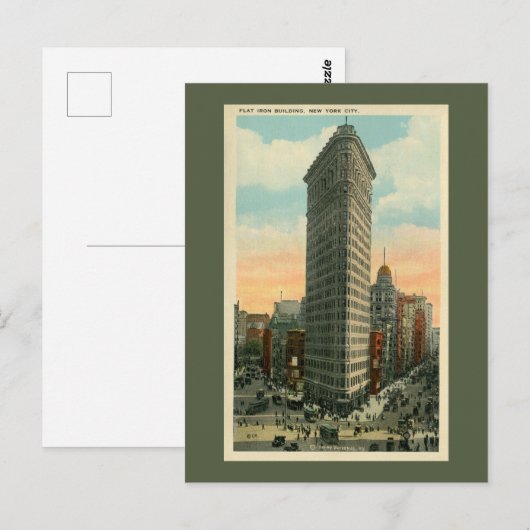  Flatiron Building New York City Briefkaart (Voorkant / Achterkant)