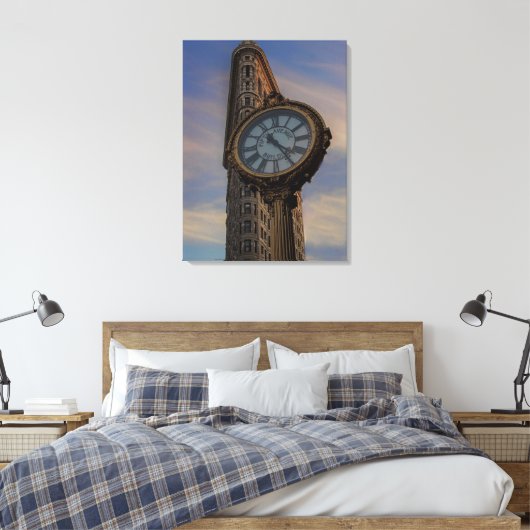 Flatiron Building, New York City Canvas Afdruk (Insitu (Slaapkamer))